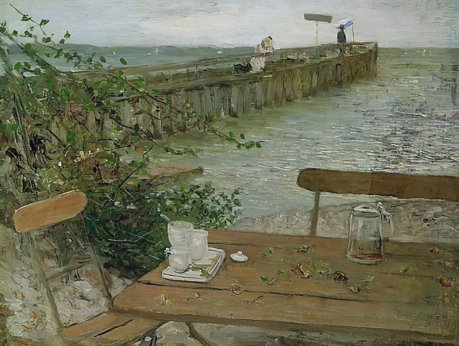 Pontile sul lago di Starnberg. Intorno al 1896